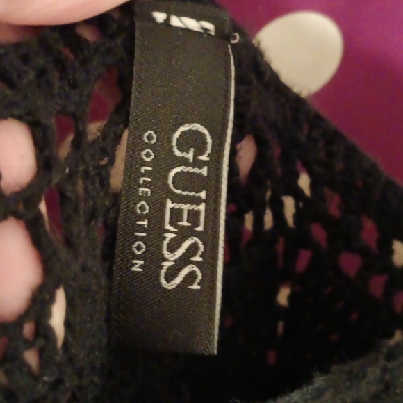 GUESS Crochet Lace Black Dress - Picture 6 of 7